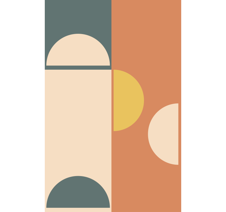 Fenster Rollo modern geometrisches kreismuster - TenStickers