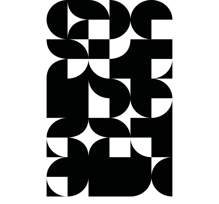 Fenster Rollo modern energetische geometrische anordnungen - TenStickers