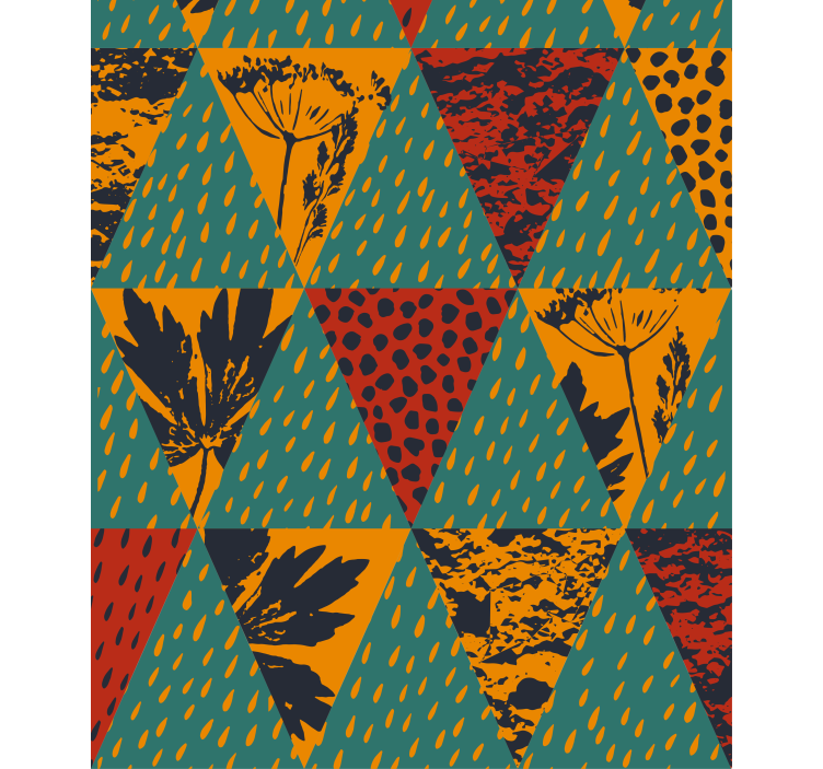 Rollo mit Zeichnungen Regen geometrische kunst - TenStickers