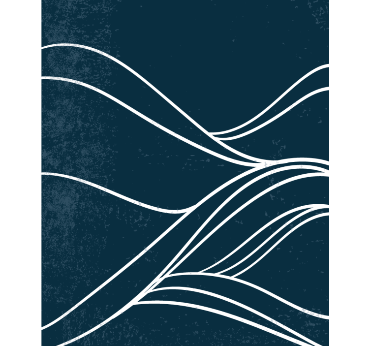 Rollo Fenster schwarz fließende linienmuster - TenStickers