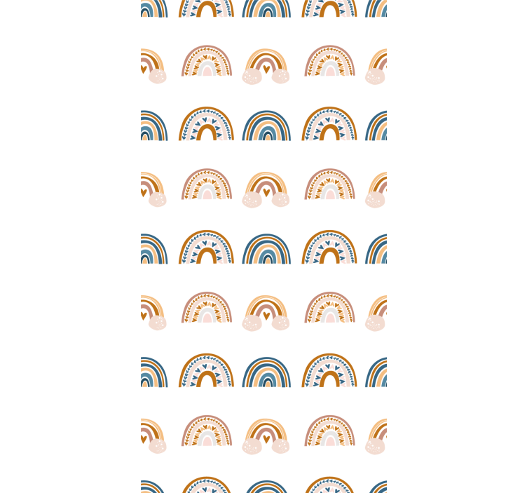 Rollo Fenster Kinderzimmer nordische regenbogenmotive - TenStickers