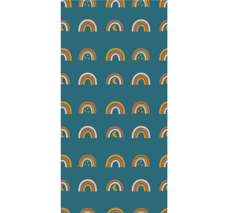 Rollo Fenster Kinderzimmer regenbögen und sterne - TenStickers