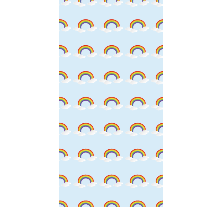 Kind Rollos Bunter regenbogen und wolken - TenStickers