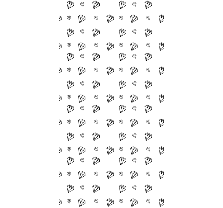 Rollo Fenster originell schwarze und weiße diamanten - TenStickers