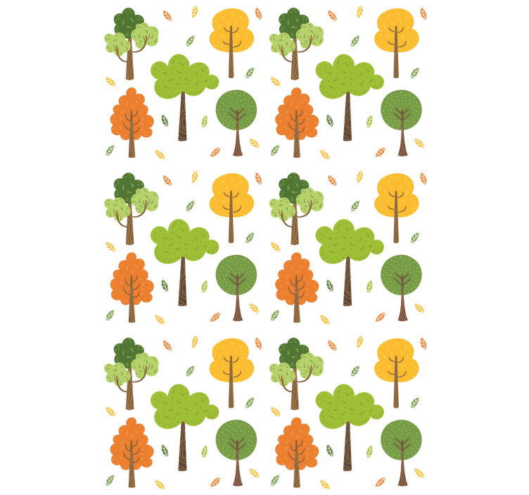 Rollo Fenster Baum buntes muster - TenStickers