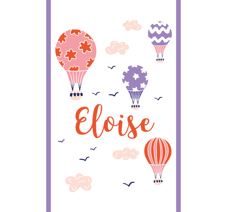 Rollo fenster kinderzimmer mit individuellen heißluftballons - TenStickers