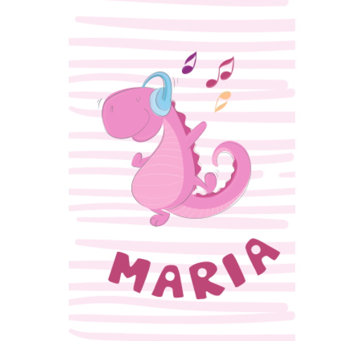 Rollo fenster dino süßer dinosaurier mit namen - TenStickers