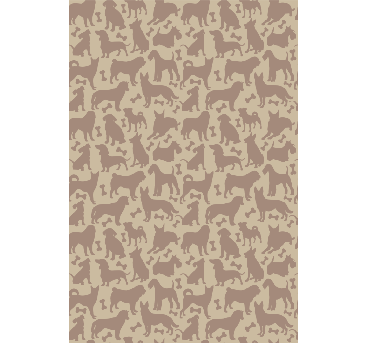 Rollo Fenster Tiere hundesilhouetten-muster - TenStickers