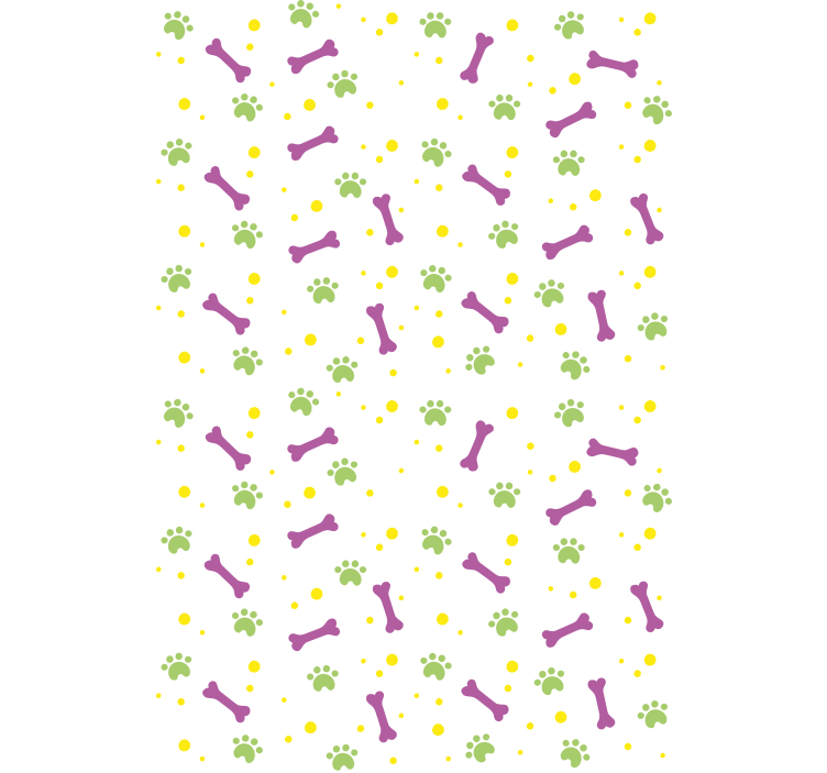 Rollo Fenster Tiere pfoten und knochen - TenStickers