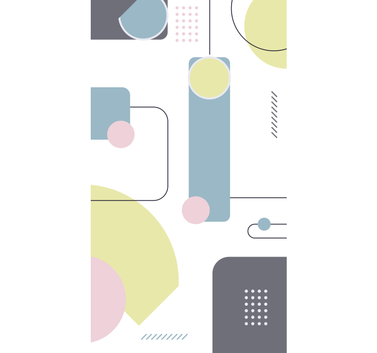 Fenster Rollo modern geometrische formen spielen - TenStickers