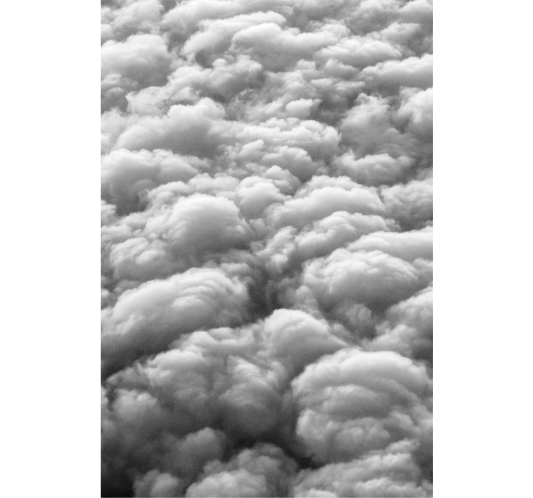 Rollo Fenster Wolken flauschiges muster - TenStickers
