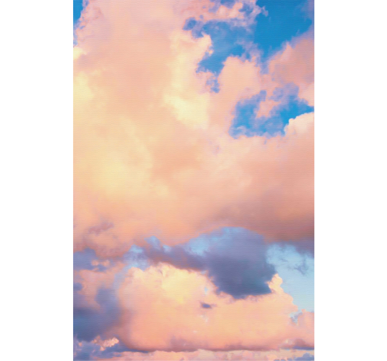 Rollo mit Wolken Hellblauer und rosa himmel - TenStickers