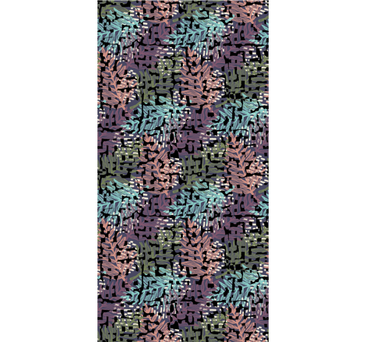 Rollo mit Blumen Bunte originelle spritzer blumen - TenStickers