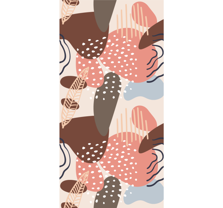 Fenster Rollo modern organische musterformen - TenStickers