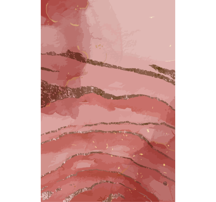 Rollo Fenster Zeichnungen glitzernde vergoldete wellen - TenStickers