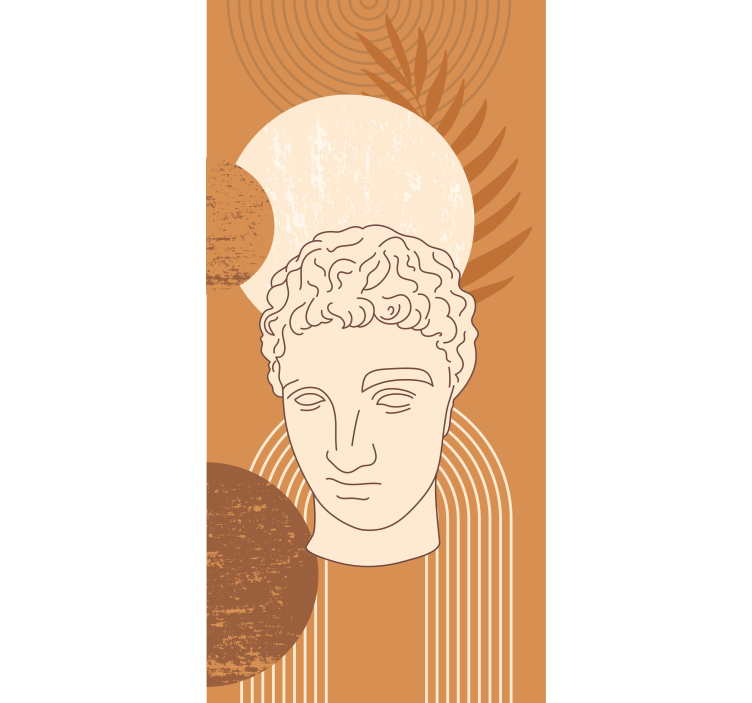 Rollo Fenster Zeichnungen klassisches skulpturendesign - TenStickers