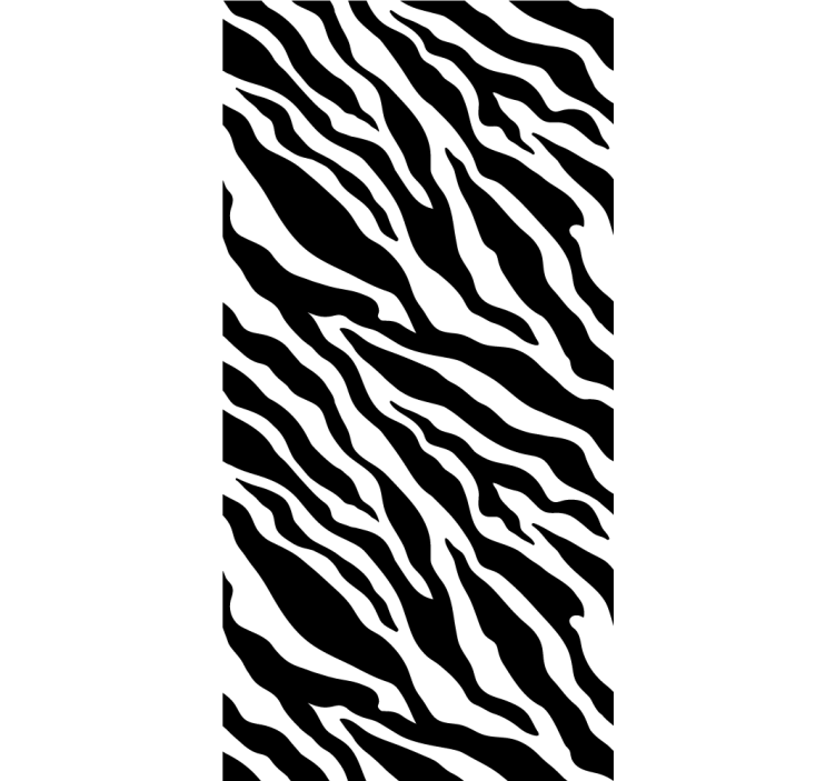 Rollo Fenster weitere Tiere zebrastreifen-motiv - TenStickers