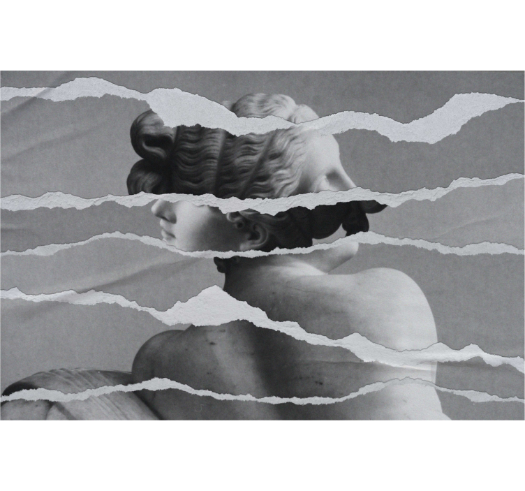 Rollo Griechisches Statuen Bild zerrissen - TenStickers