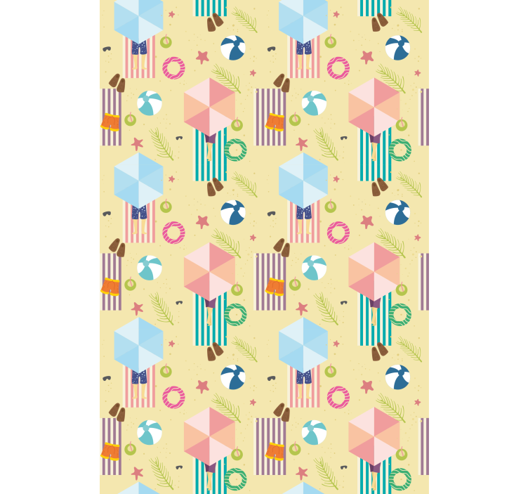 Rollo fenster spaß mit strandschirm-motiv - TenStickers