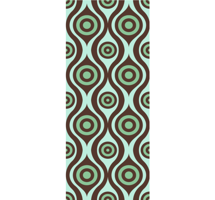 Rollo fenster muster mit konzentrischem kreismuster - TenStickers