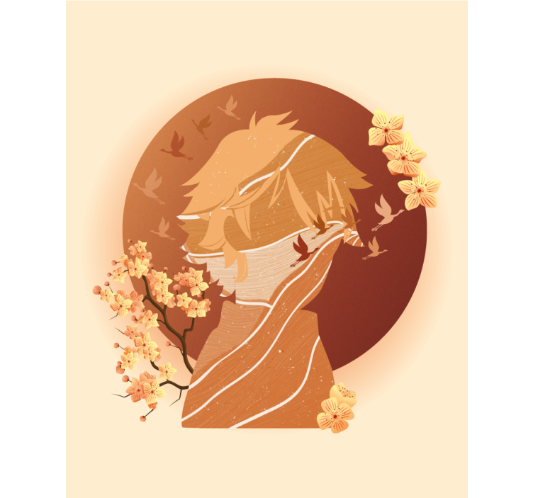 Rollo Fenster Zeichnungen asiatische natursilhouette - TenStickers