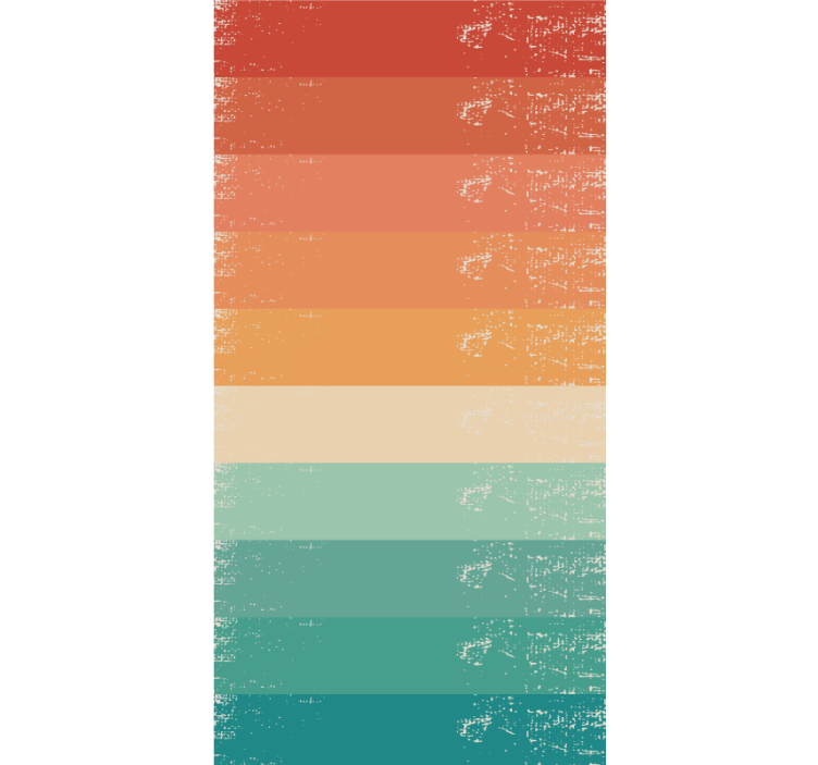 Rollo Vintage Retro gestreifter regenbogen - TenStickers
