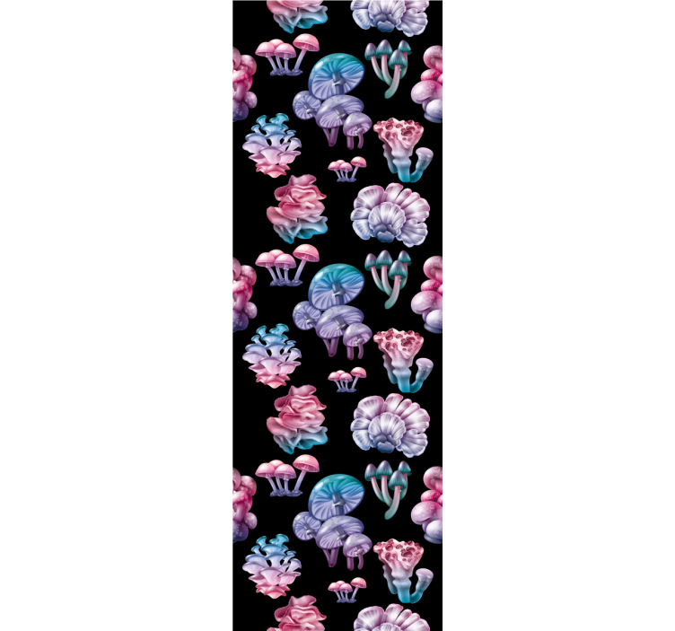 Weitere Fenster Rollos bunte pilzmuster - TenStickers