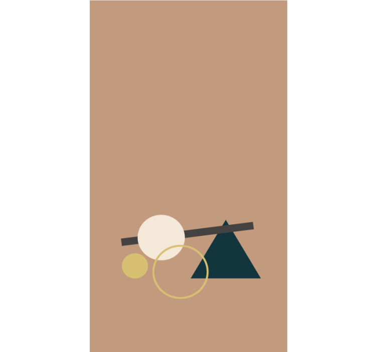 Fenster Rollo modern geometrische formen gleichgewicht - TenStickers