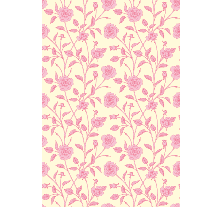 Rollo fenster blumen in rosa rosen design - TenStickers