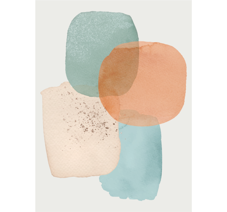 rollo fürs Büro Erdfarben minimalistisches Design - TenStickers