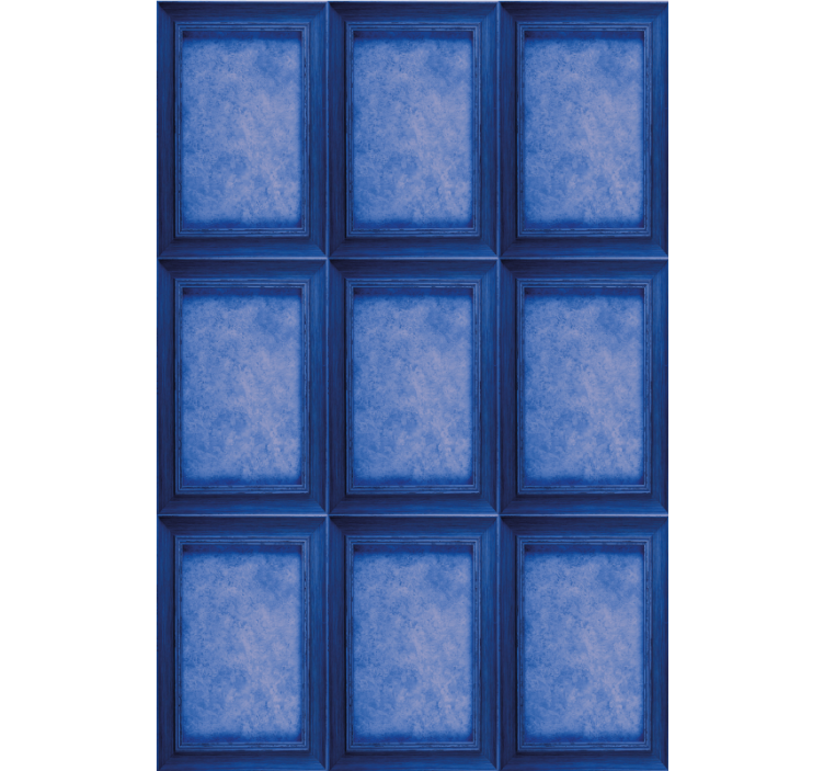 Rollo Fenster Muster elegante blaue paneele - TenStickers