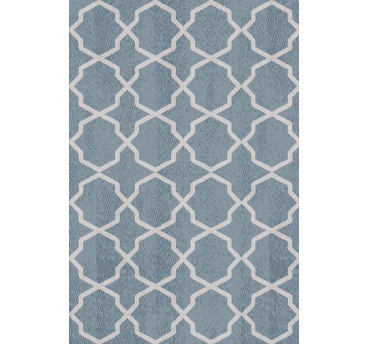 Rollo mit Blumen und Pflanzen Graues "hampton"-muster - TenStickers