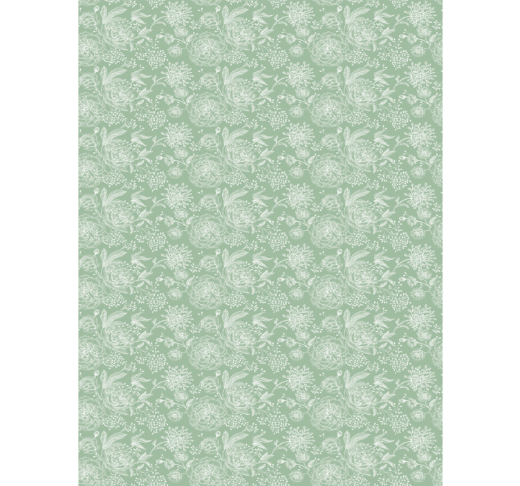 Rollo Fenster Blumen zarte pflanzenelemente - TenStickers