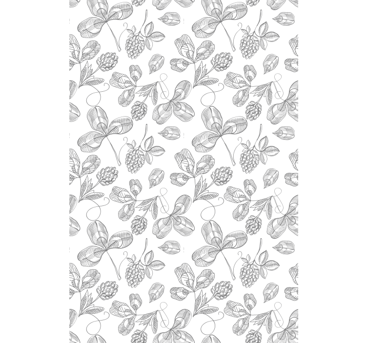 Rollo mit Blumen Blumenstickerei - TenStickers