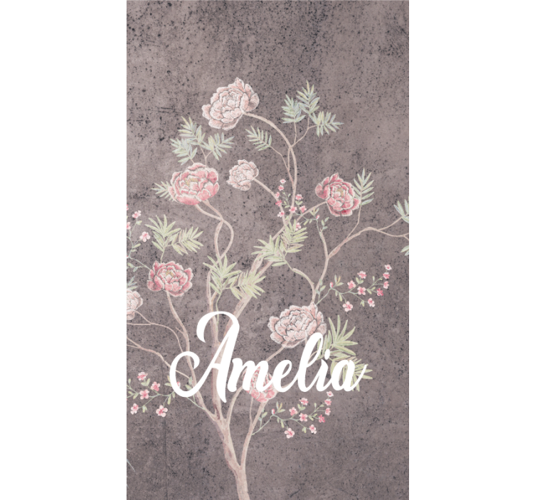 Rollo Fenster Blumen personalisierte florale eleganz - TenStickers