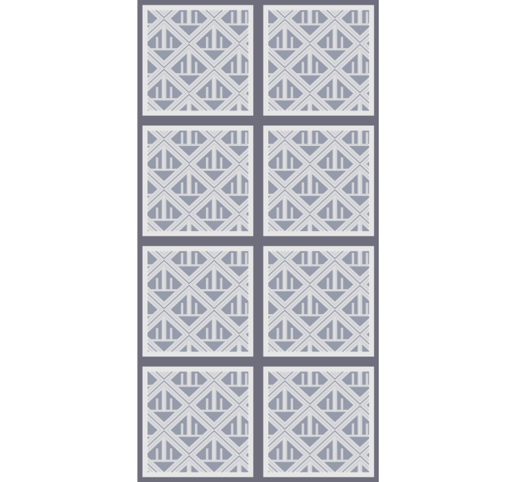 Fenster Rollo modern geometrisch gemusterte abschnitte - TenStickers