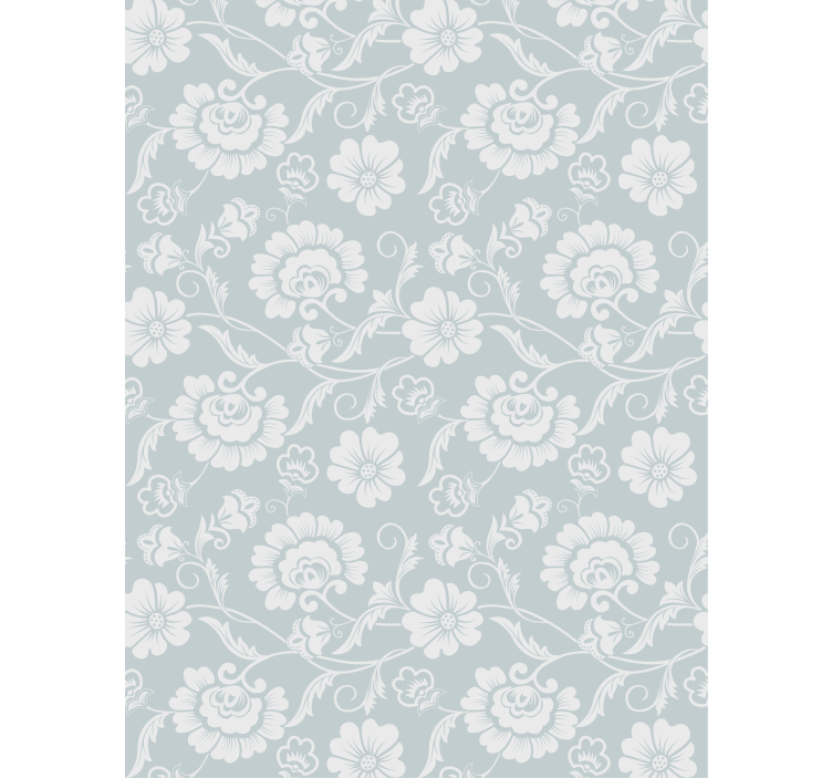 Rollo Fenster Blumen graue motiv-eleganz - TenStickers