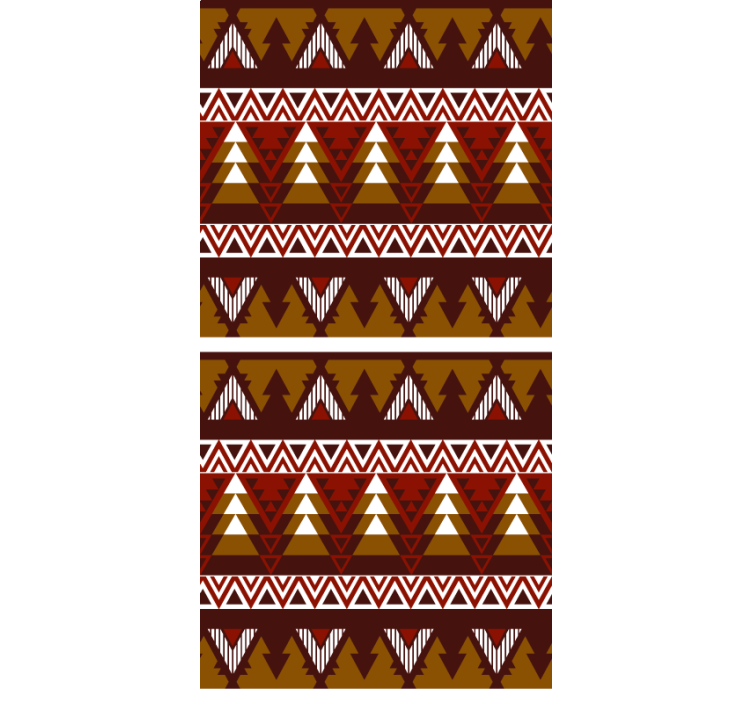 Rollo Fenster skandinavisch geometrisches waldmuster - TenStickers