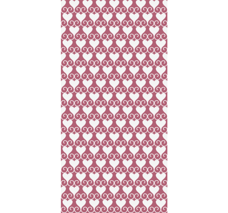 Rollo Fenster romantisch herzen und wirbel - TenStickers