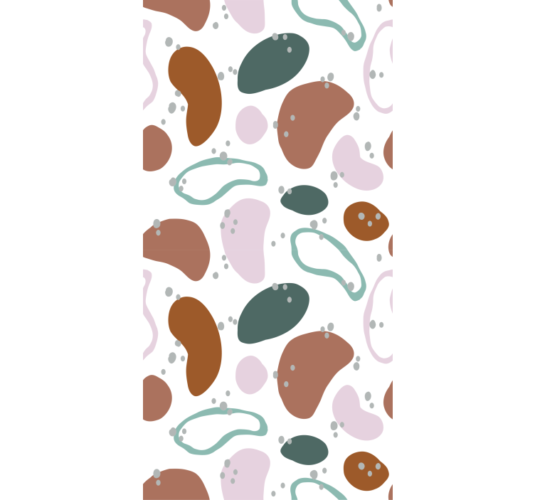 Origineller Rollo Unregelmäßiges abstraktes formmuster - TenStickers