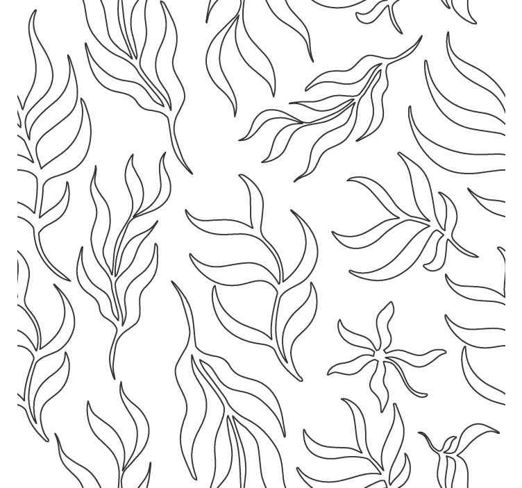 Rollo Fenster modern silhouette blumenmuster - TenStickers