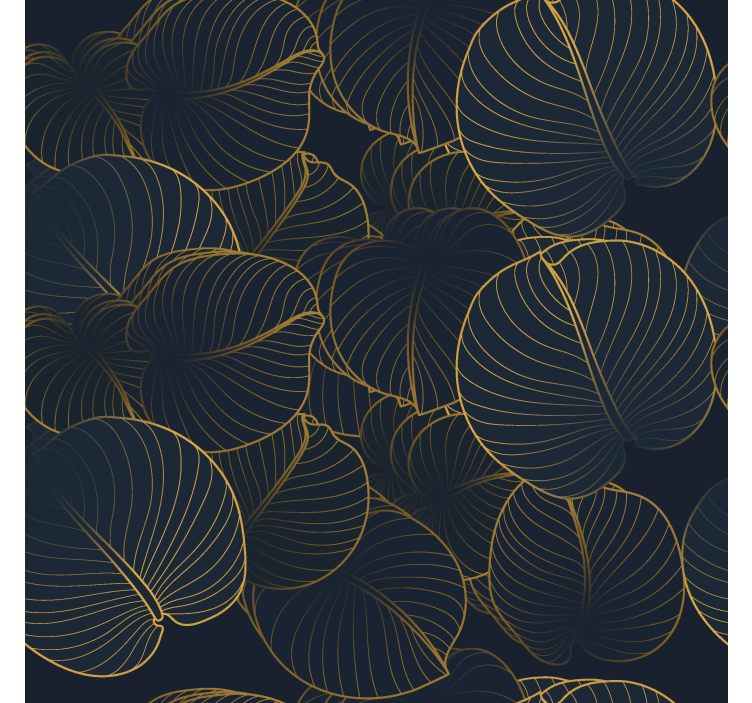 Rollo Fenster Elegant großes blättermuster - TenStickers