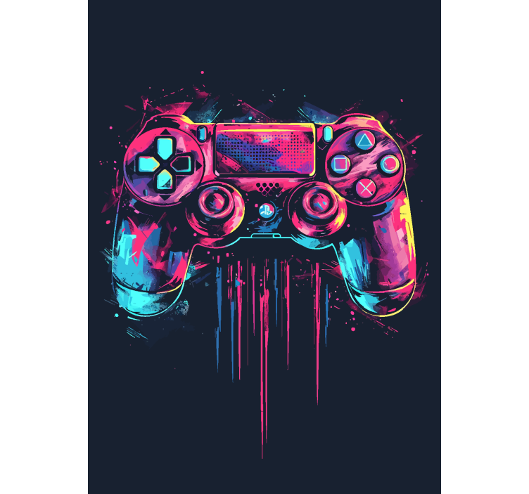 Rollo Fenster Geek blaue und rosafarbene steuerung - TenStickers