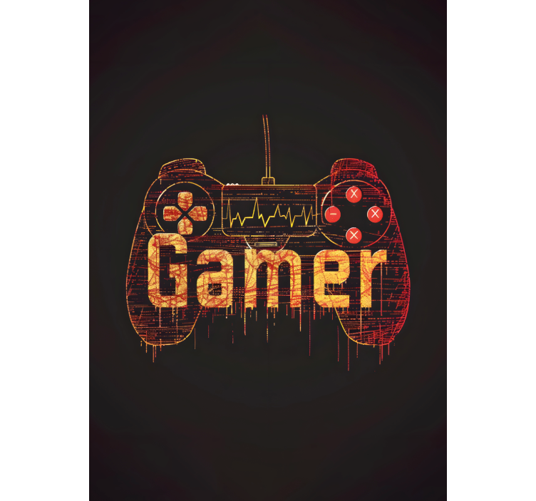 Rollo Fenster Geek herzschlag des spielers - TenStickers