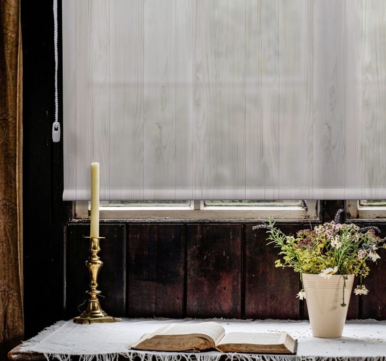 Rustikale Rollos Graues holz - TenStickers