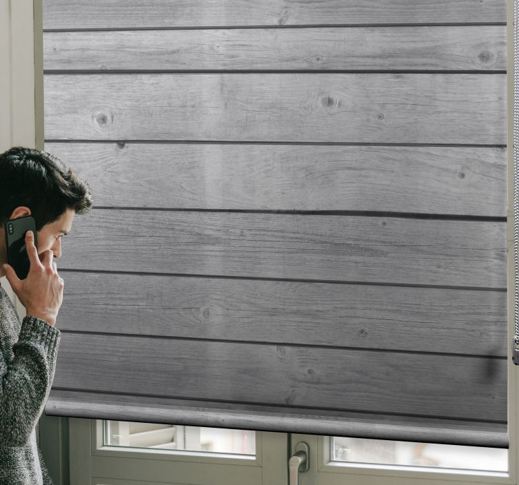 Holz dunkelgrau rustikal jalousie - TenStickers