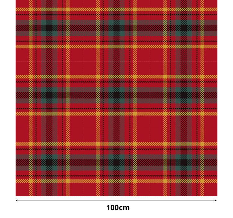 Rollos rot weihnachtliche rote tartan-textur - TenStickers