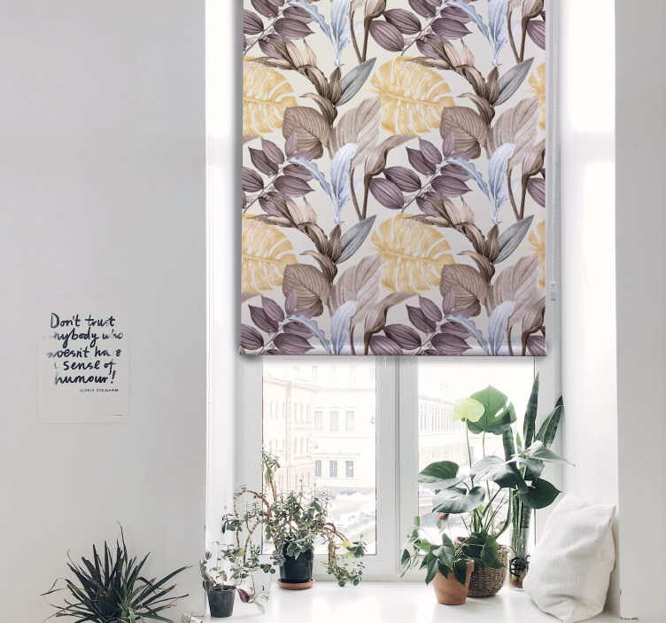 Rollo mit Blumen Tropische Pflanzen xxl - TenStickers