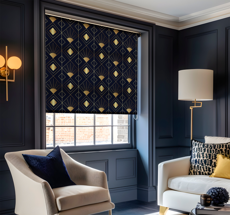 Rollo Fenster Elegant art-déco-stil - TenStickers