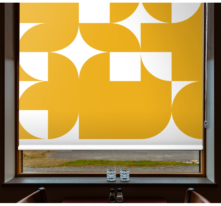 Fenster Rollo modern abstrakte geometrische formen - TenStickers